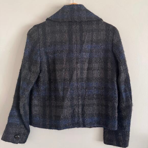 Weekend MaxMara Plaid Blazer Jacket Wool Alpaca Mohair Blend - Picture 7 of 7